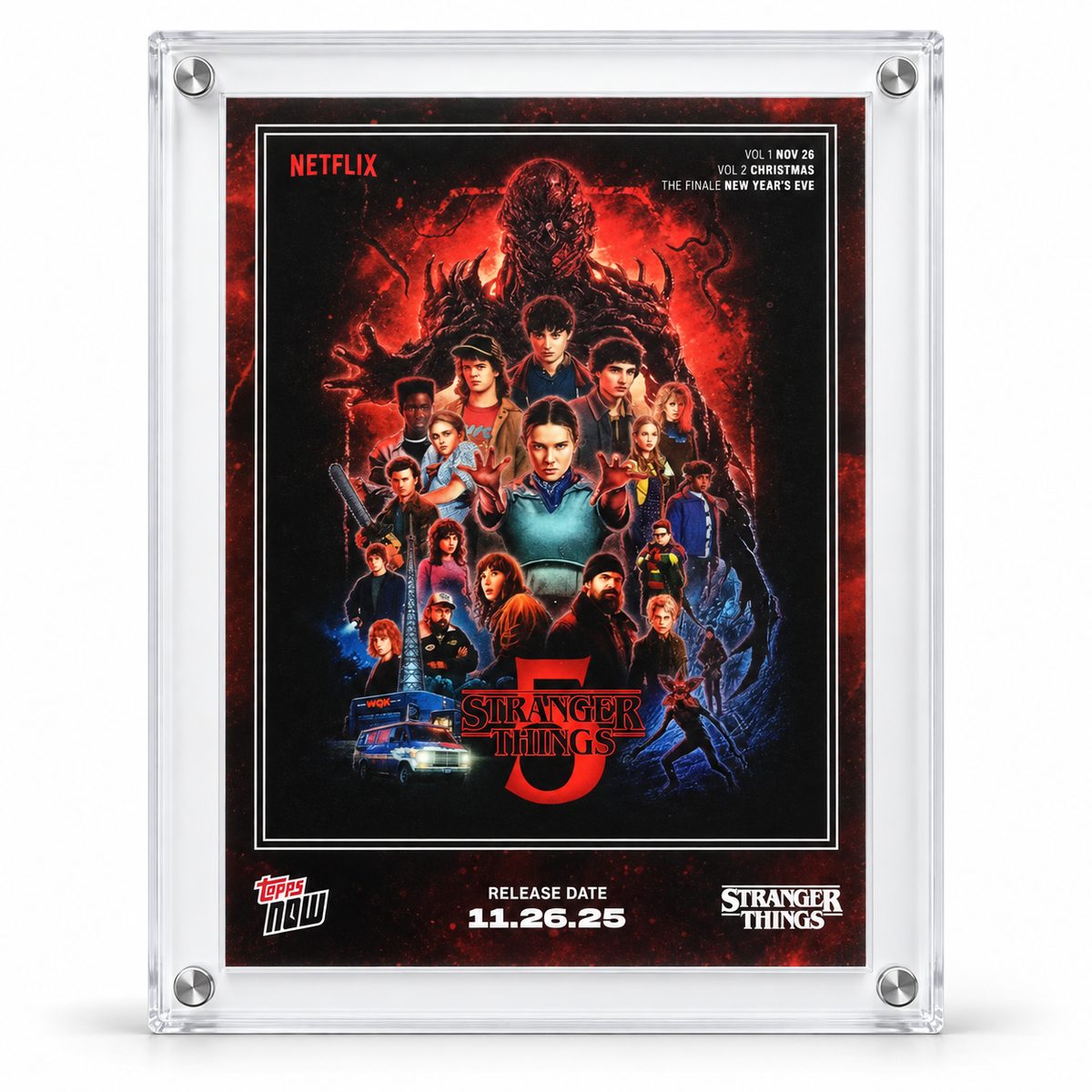 Stranger Things- 5 - 2025 - Base Card with Frame — front side