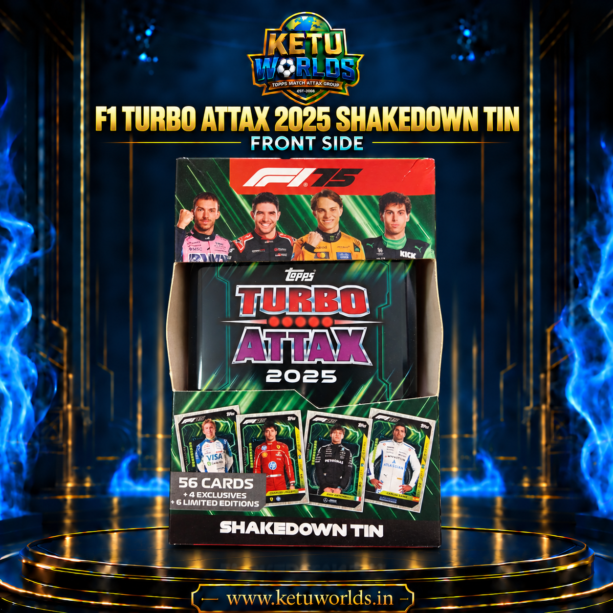 F1 TURBO ATTAX 2025 SHAKEDOWN TIN
