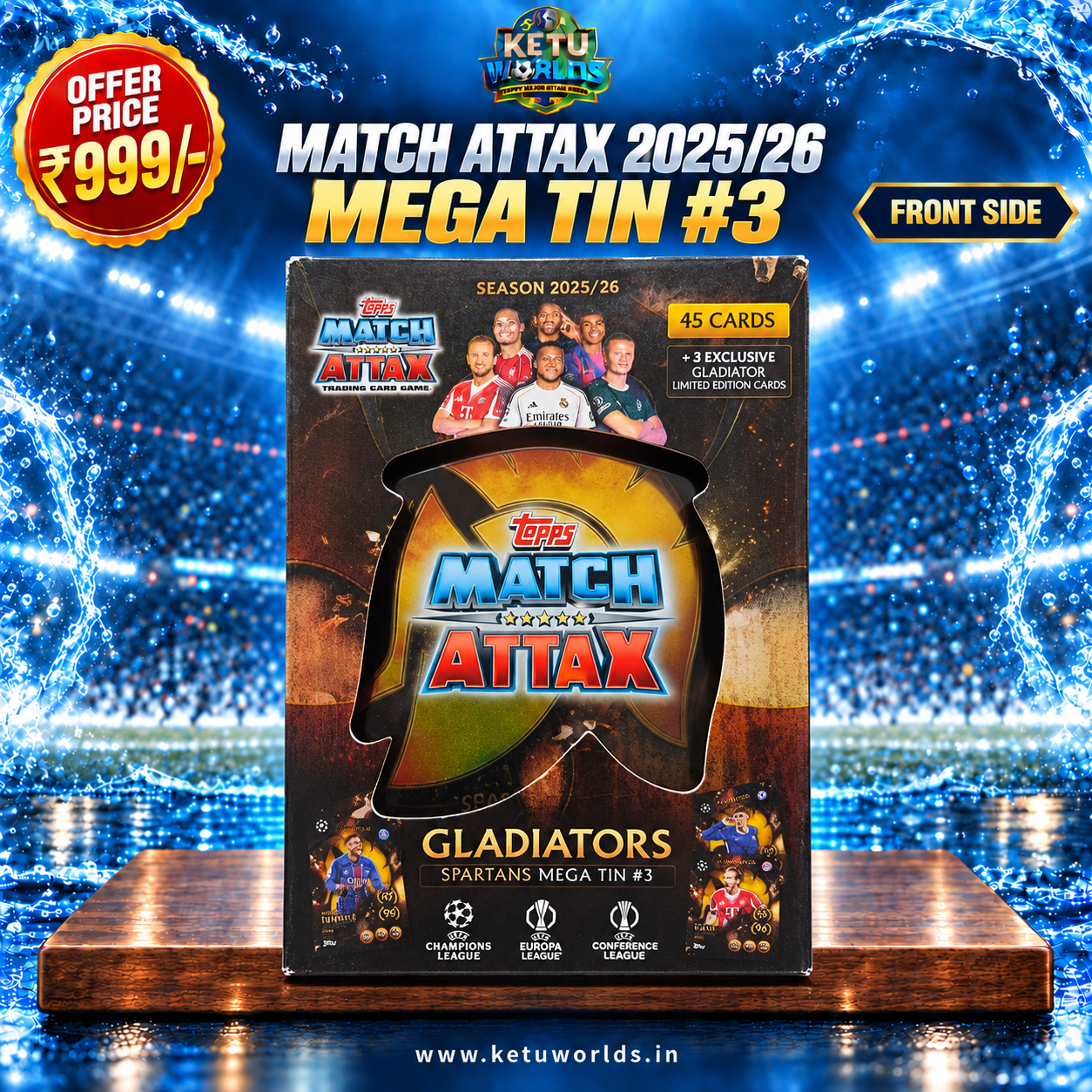 Match Attax 2025.26 Mega Tin- 3 — front side