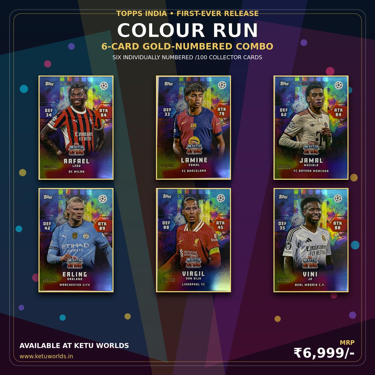 Topps India Colour Run Combo-I — front side