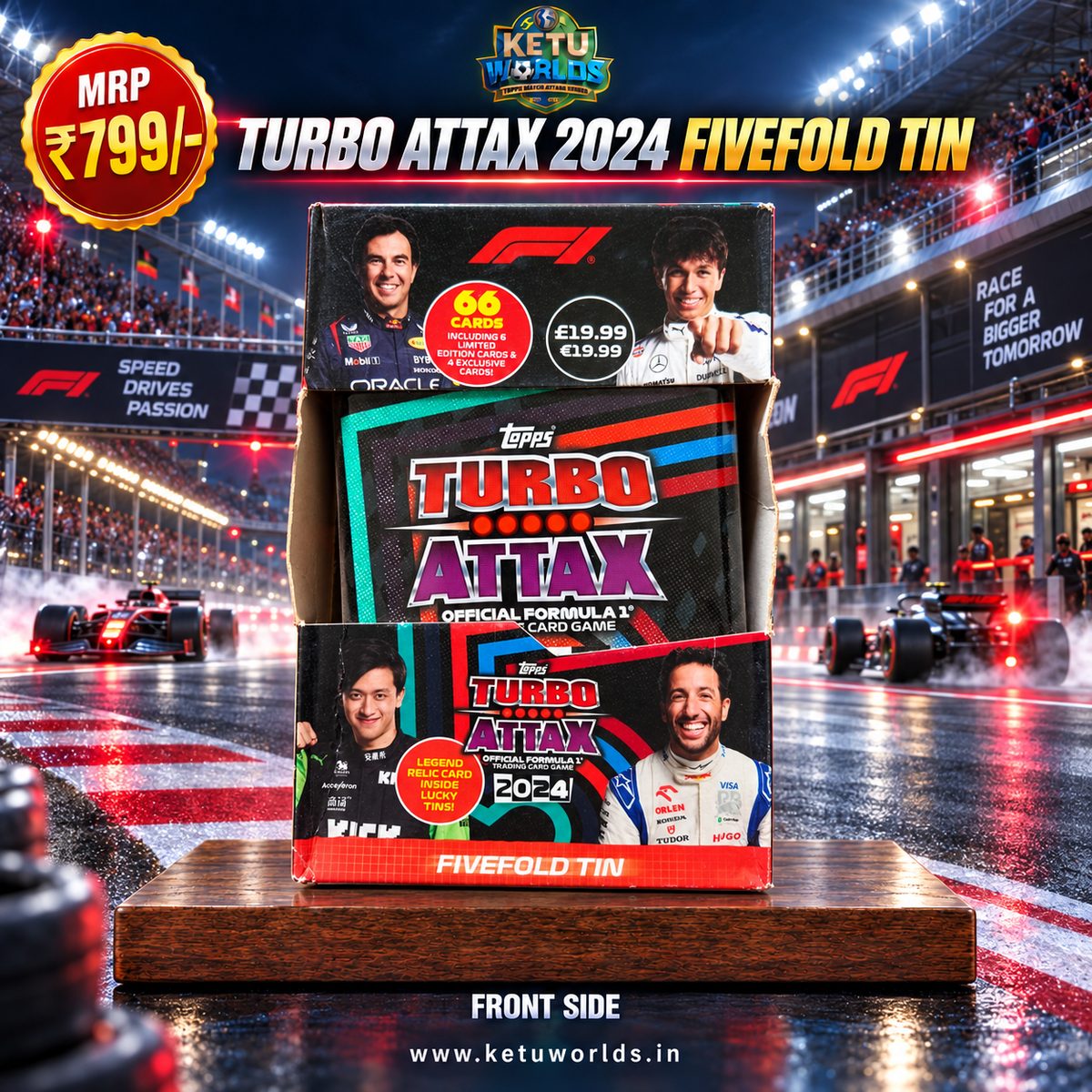 TURBO ATTAX 2024 FIVEFOLD TIN — front side