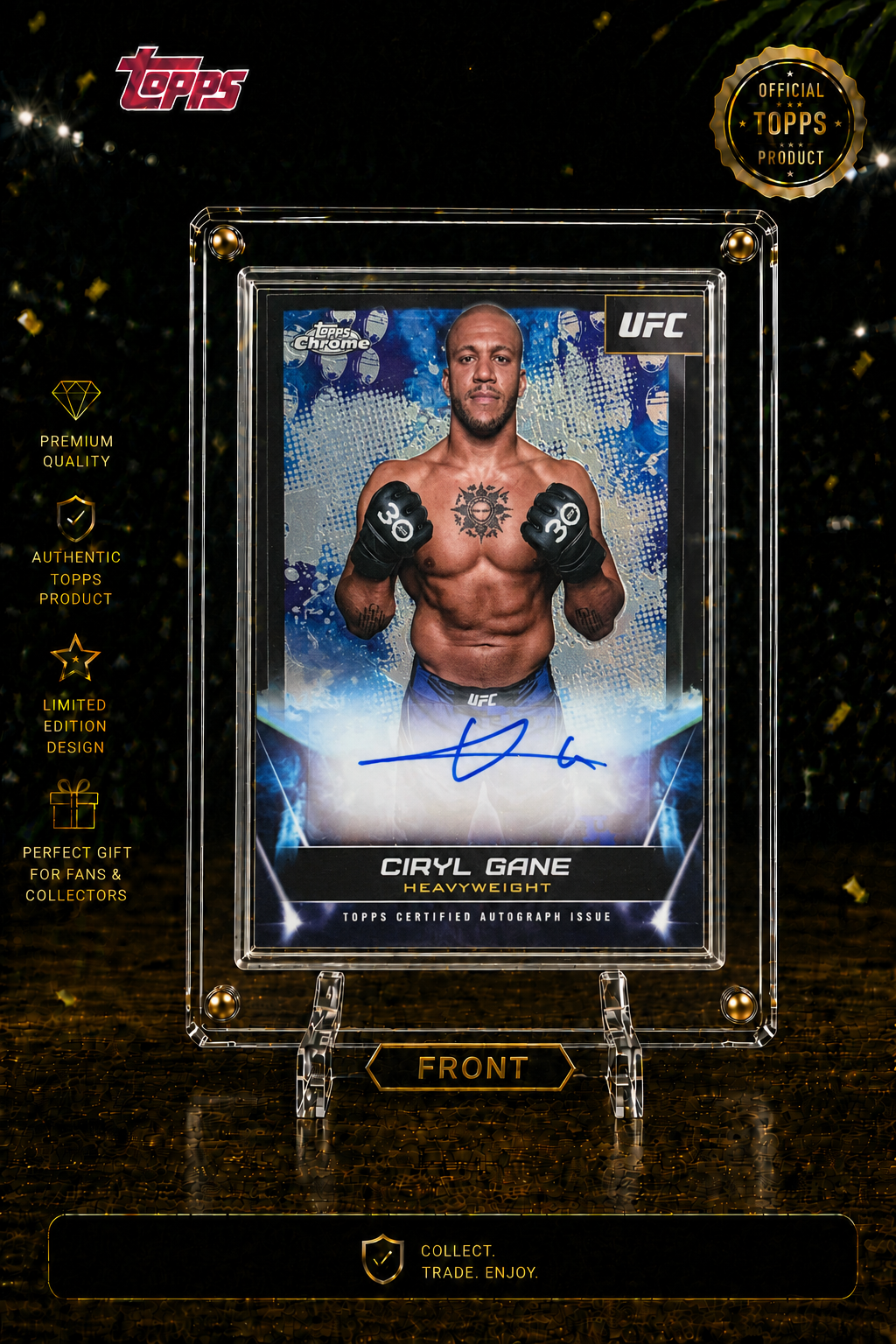 Topps Chrome UFC- CIRYL GANE 