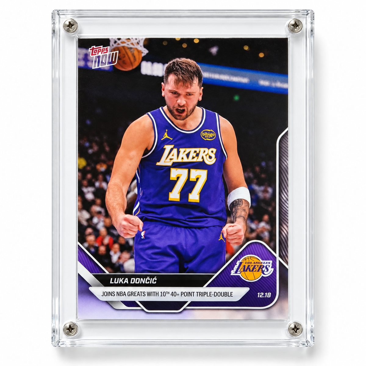LUKA DONCIC- TRIPLE DOUBLE — front side