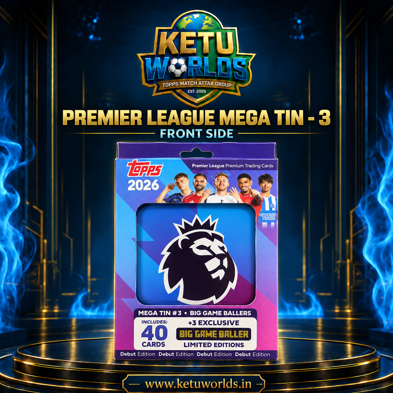 PREMIER LEAGUE 2026 -- MEGA TIN – 3