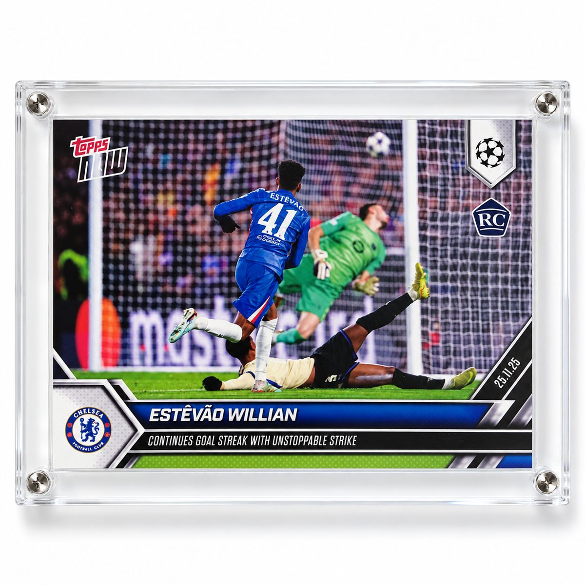 ESTEVAO WILLIAN -ROOKIE CARD  — front side