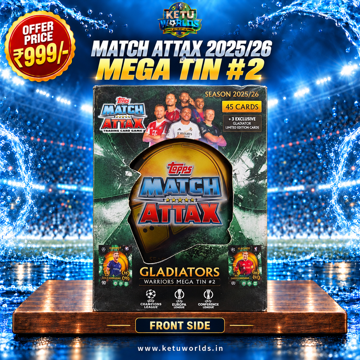 Match Attax 2025.26 Mega Tin- 2  — front side