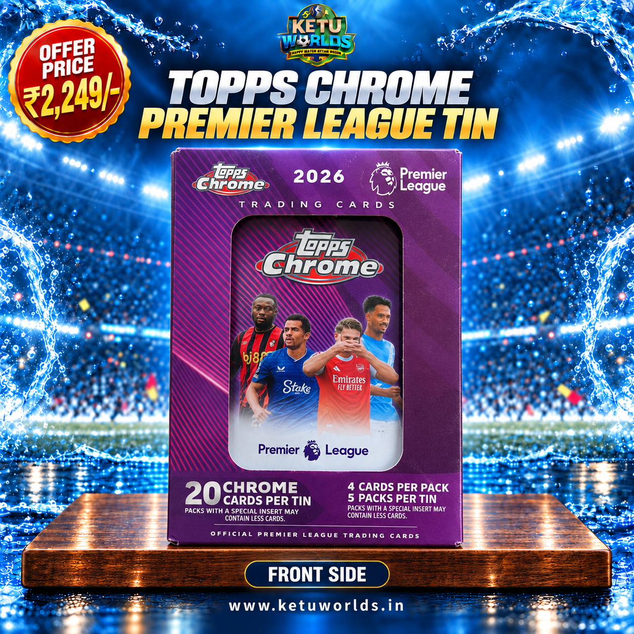 Topps Chrome Premier Leauge Tin 2026