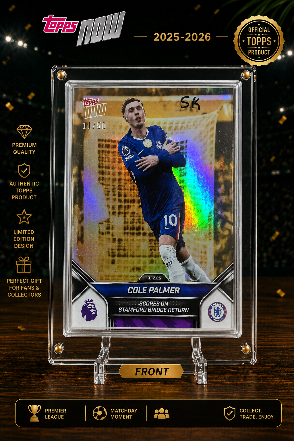 COLE PALMER- NUMBER 10/50- PARALLAL CARD