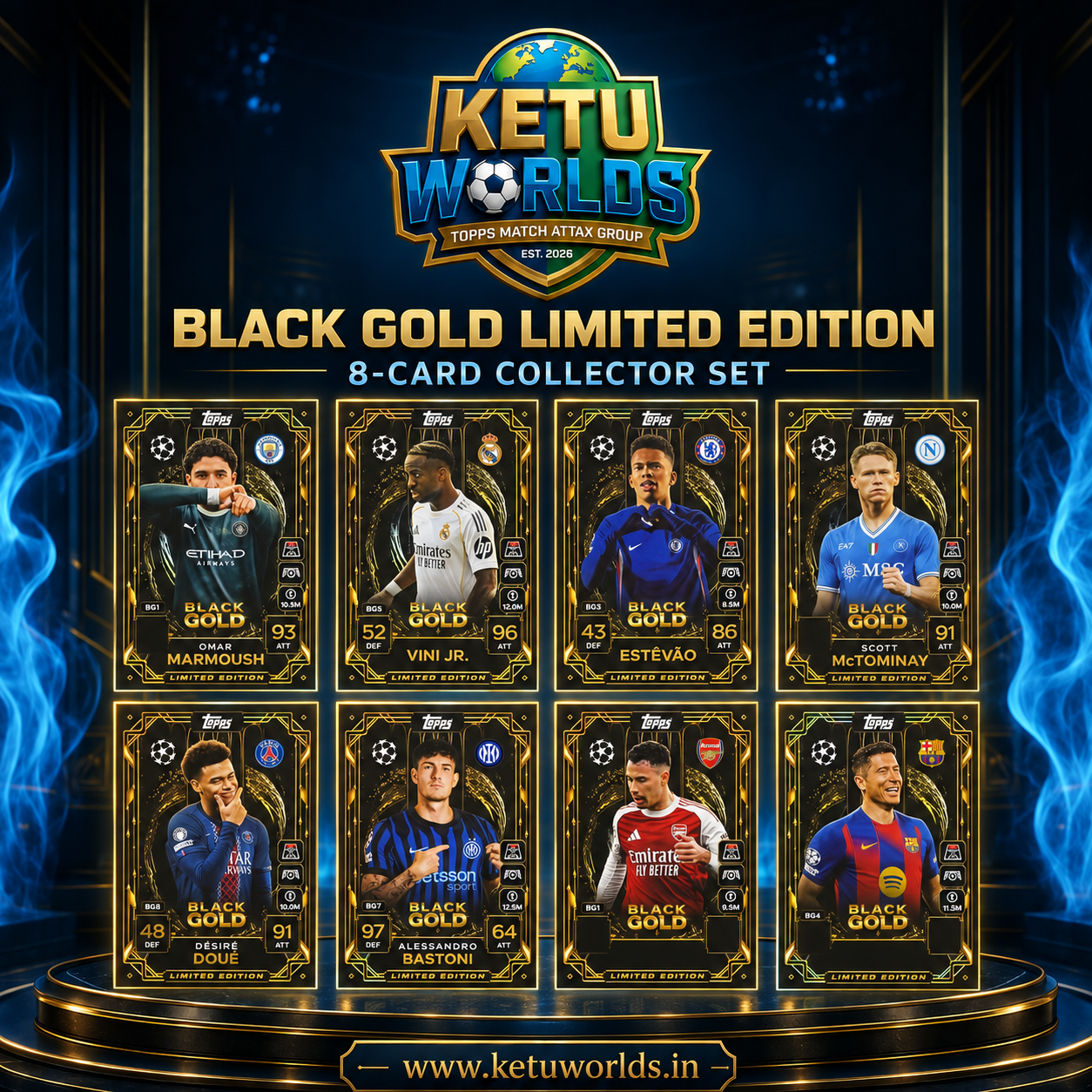 BLACK GOLD LIMITED EDITION 8-CARD COLLECTOR SET
