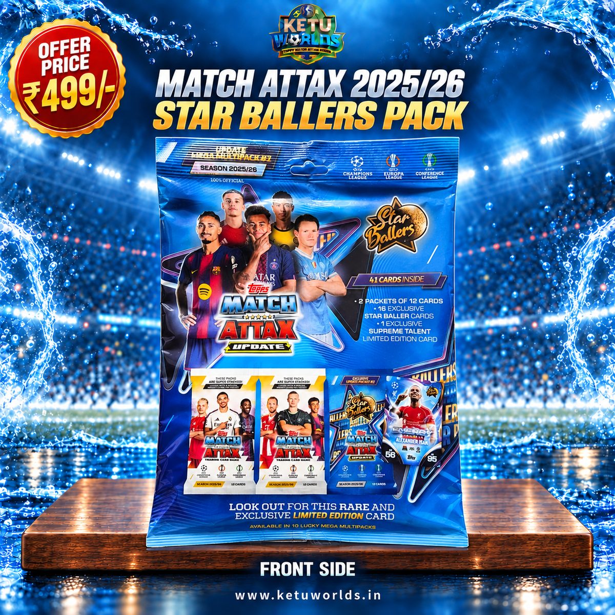Match Attax 2025-26 Star Ballers Packs — front side