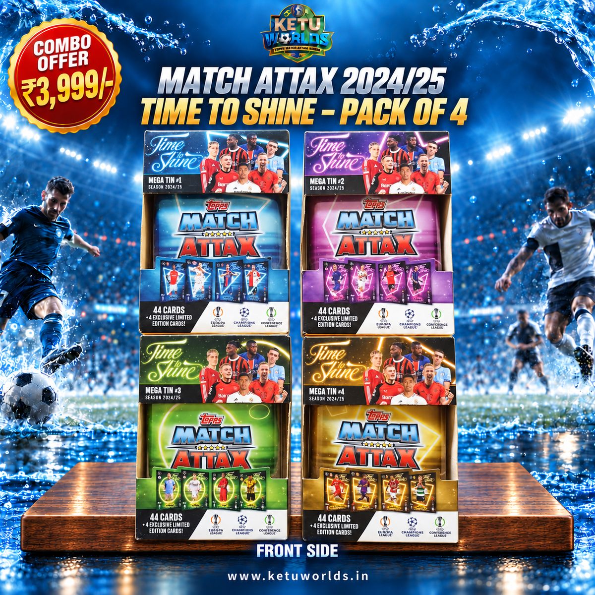 Match attax 2024-25- Time to Shine- Pack of 4  — front side