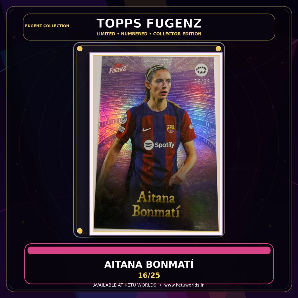 AITANA BONMATI FUGENZ NUMBERED CARD - 16/25 — front side