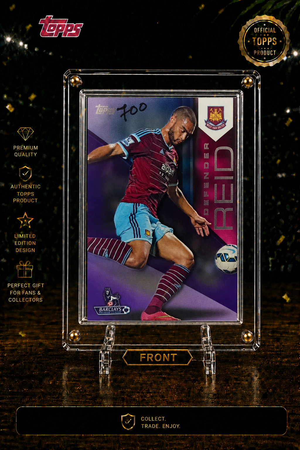 WINSTON REID - NUMBERED CARD 