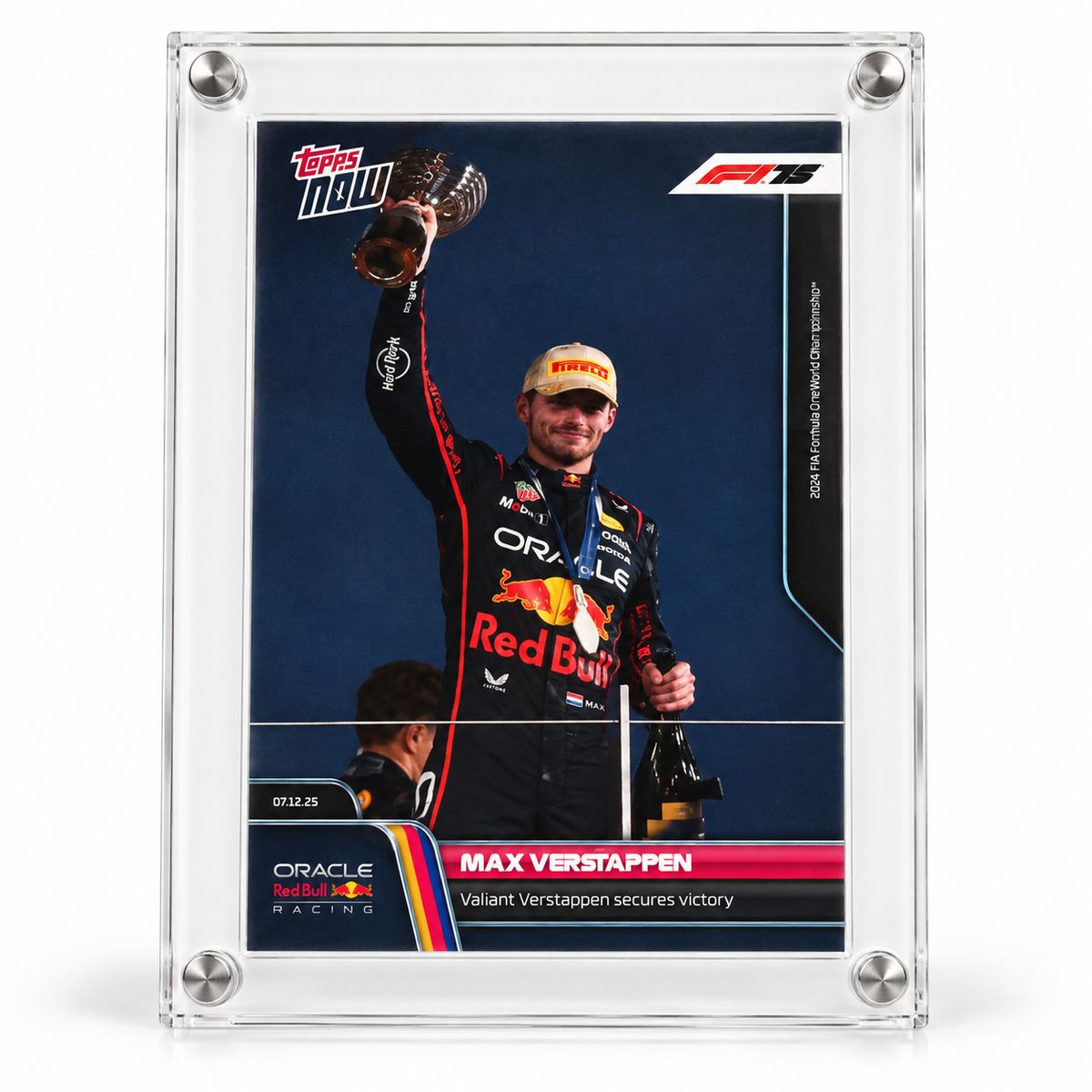 MAX VERSTAPPEN VALIANT VERSTAPPEN SECURES VICTORY — front side
