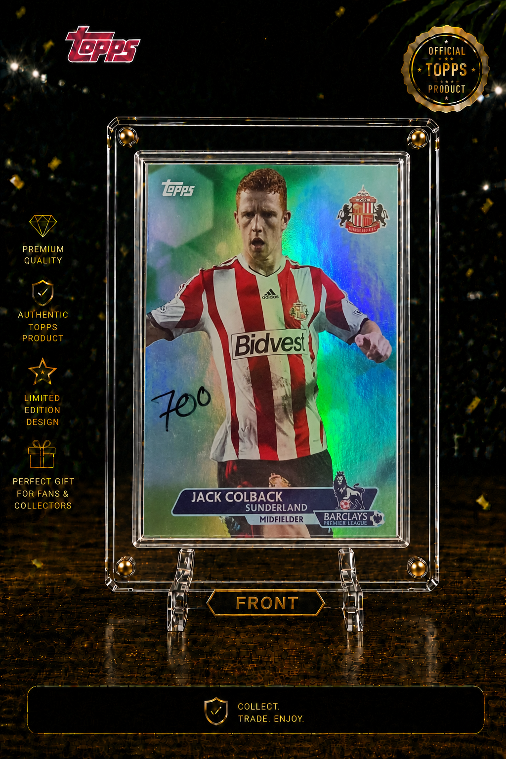 Jack Colback- Numbered card