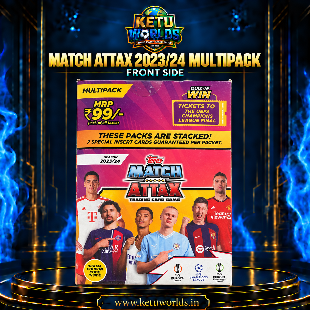 Match Attax 2023/24 Multipack — ₹99 - ( PACK OF 12 )