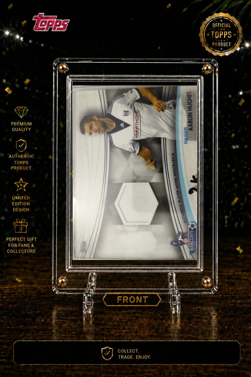 FULHAM AARON HUGES - RELIC  — front side
