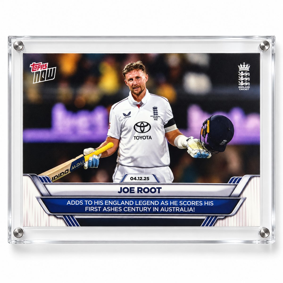 JOE ROOT -FIRST ASHES CENTURY IN AUSTRALIA — front side