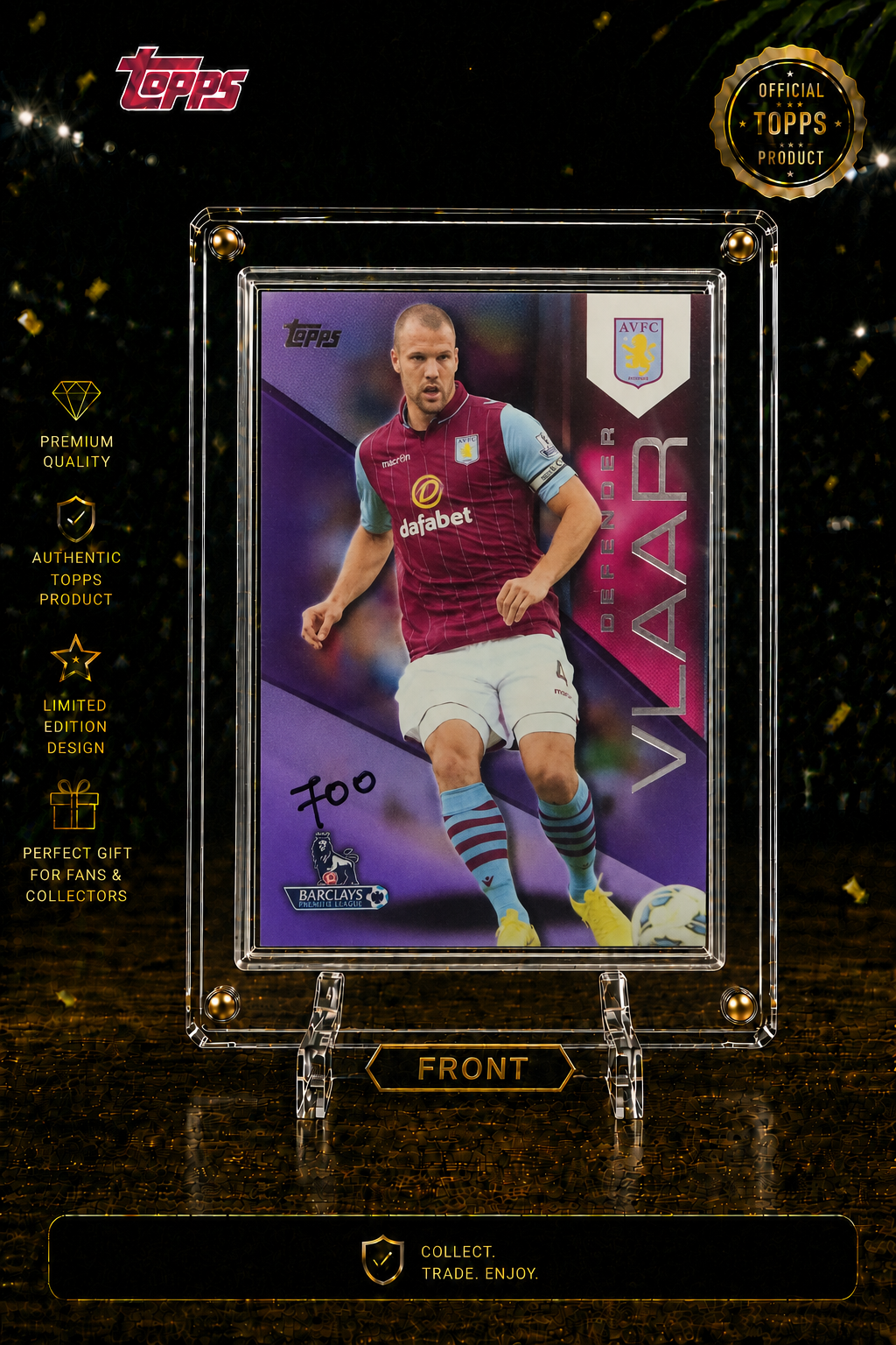 RON VLAAR NUMBERED CARD